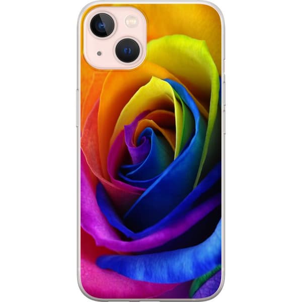 Kompatibel Mobilcover til Apple iPhone 13 Regnbue Rose