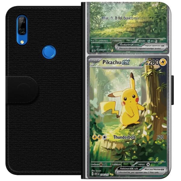 Kompatibel Tegnebogsetui til Huawei P Smart Z Pikachu grøn
