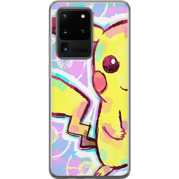 Samsung Galaxy S20 Ultra Läpinäkyvä kuori Pikachu 3D