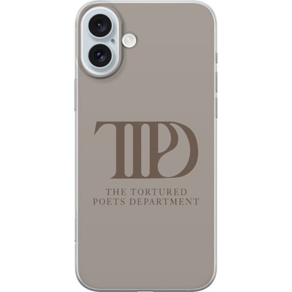 Apple iPhone 16 Plus Gennemsigtig cover The Tortured Poets Dep