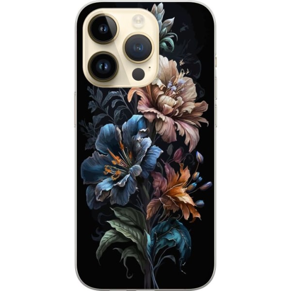 Apple iPhone 15 Pro Cover / Mobilcover - Blomster