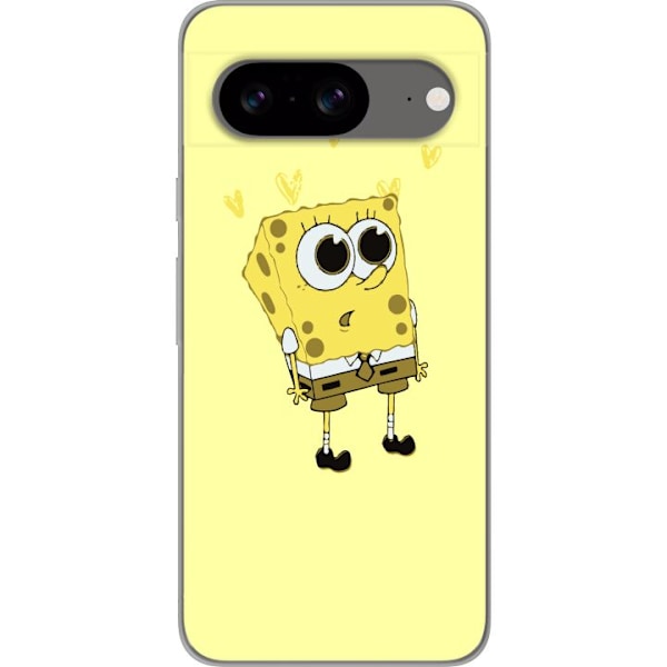 Google Pixel 8 Gennemsigtig cover SvampeBob Firkant