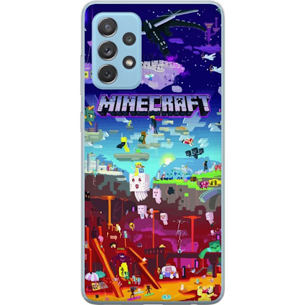 Samsung Galaxy A52 5G Genomskinligt Skal Minecraft