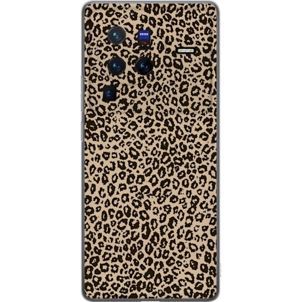 vivo X80 Pro Gennemsigtig cover Leopard Mønster