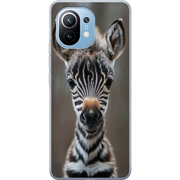 Xiaomi Mi 11 Gennemsigtig cover Giraf Dyretema Afrika Natur Grafisk Motiv Savanne Vilde Dyr Populær Vægkunst Eksotisk Tema