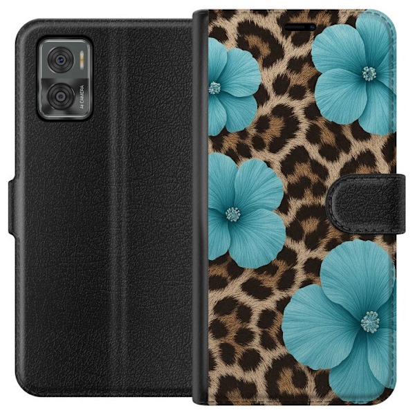 Motorola Moto E22i Tegnebogsetui Blossom Beast