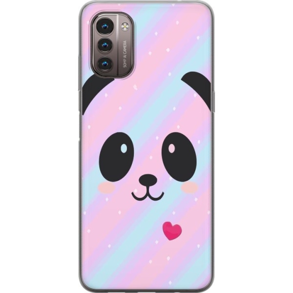 Nokia G21 Gennemsigtig cover Regnbue Panda