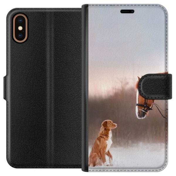 Apple iPhone X Lommeboketui Hest & Hund