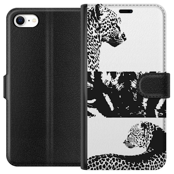 Apple iPhone 6s Tegnebogsetui Leopard Faces