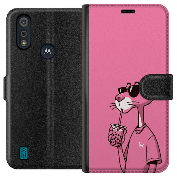 Motorola Moto E6i Lommeboketui Pink Panter Drink