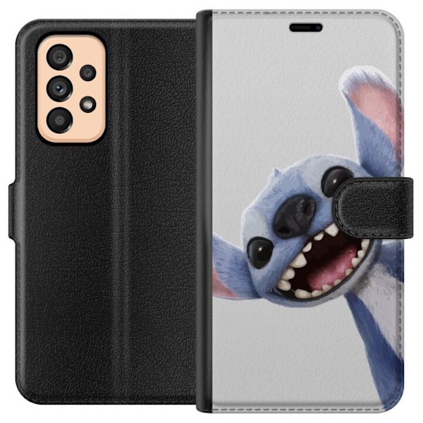 Samsung Galaxy A53 5G Tegnebogsetui Stitch i fart - Kawaii-design til fans & børn