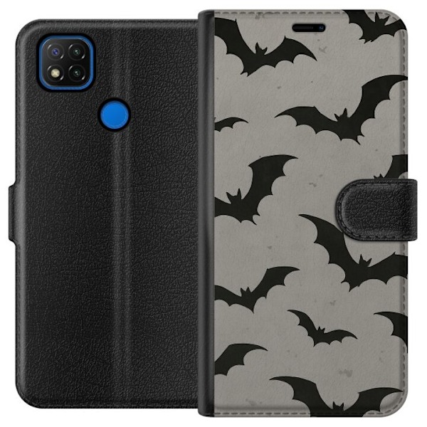 Xiaomi Redmi 9C Tegnebogsetui Flutterprint