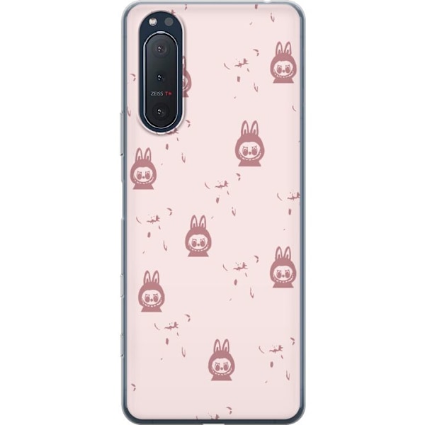 Sony Xperia 5 II Läpinäkyvä kuori Labubu Neon Pop - Neonvä