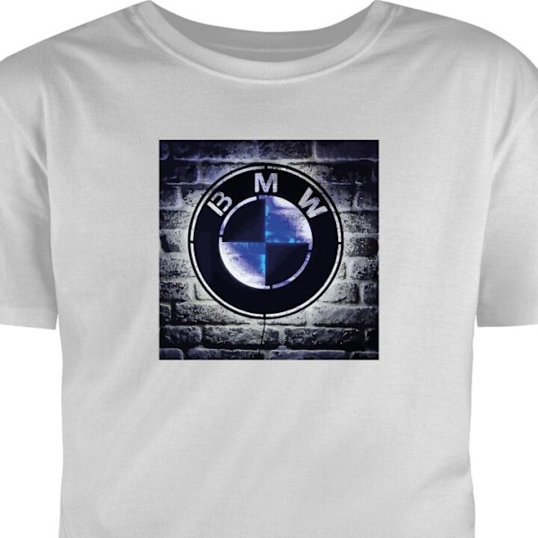 Barn-T-shirt | Bekväm T-shirt för Barn BMW grå 12-13 År