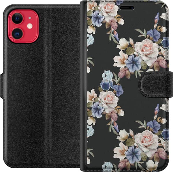 Kompatibelt Plånboksfodral till Apple iPhone 11 Blommor
