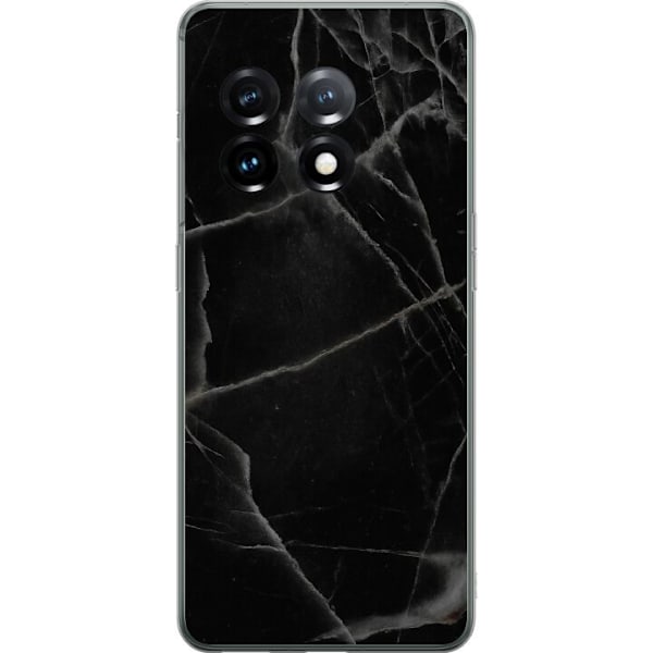 OnePlus 11 Genomskinligt Skal Svart marmor