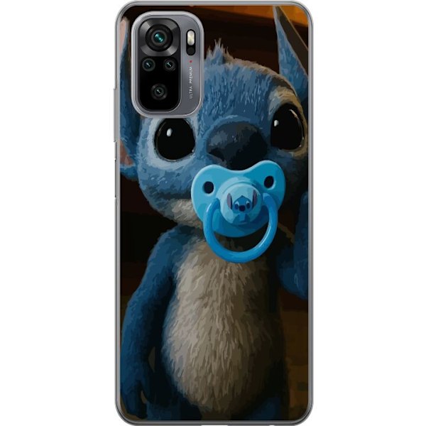 Xiaomi Redmi Note 10S Läpinäkyvä kuori Stitch & Napp - vauvateema söpöllä hahmolla