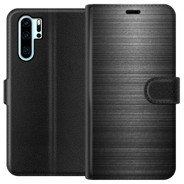 Kompatibel Tegnebogsetui til Huawei P30 Pro Børstet Metal