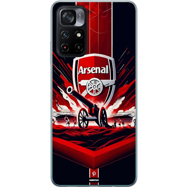 Xiaomi Poco M4 Pro 5G Läpinäkyvä kuori Arsenal