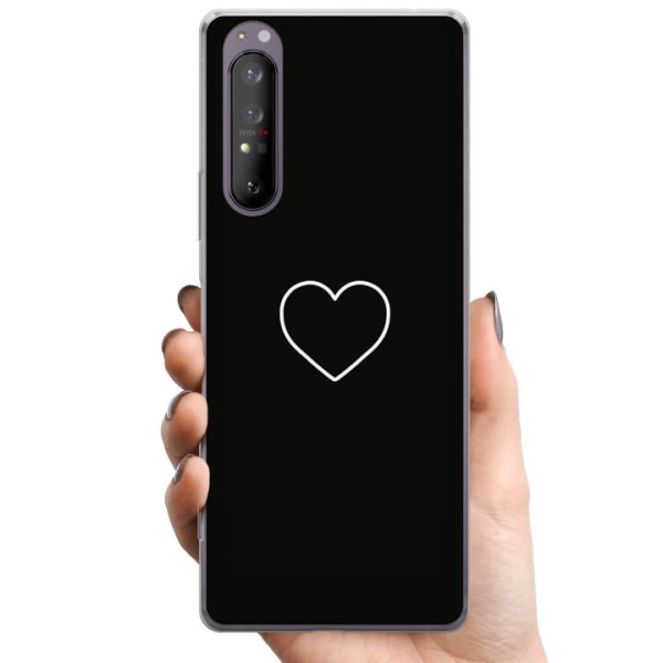 Sony Xperia 1 II TPU Mobildeksel Hjerte