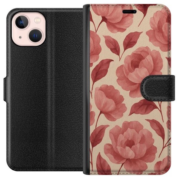 Apple iPhone 13 Lompakkokotelo Ruusun Kukinta