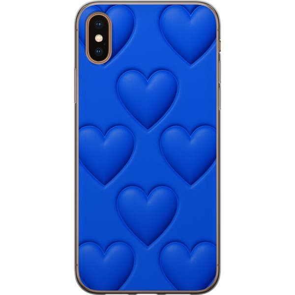 Kompatibelt Mobilskal till Apple iPhone XS Blue Hearts