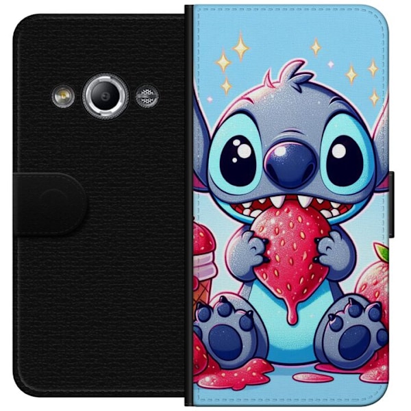 Samsung Galaxy Xcover 3 Lompakkokotelo  Stitch mansikka