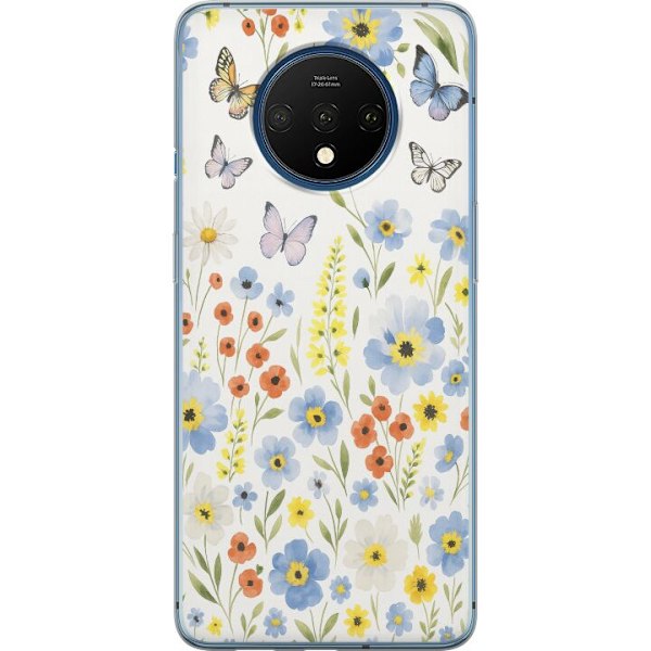 OnePlus 7T Genomskinligt Skal Sommarblommor