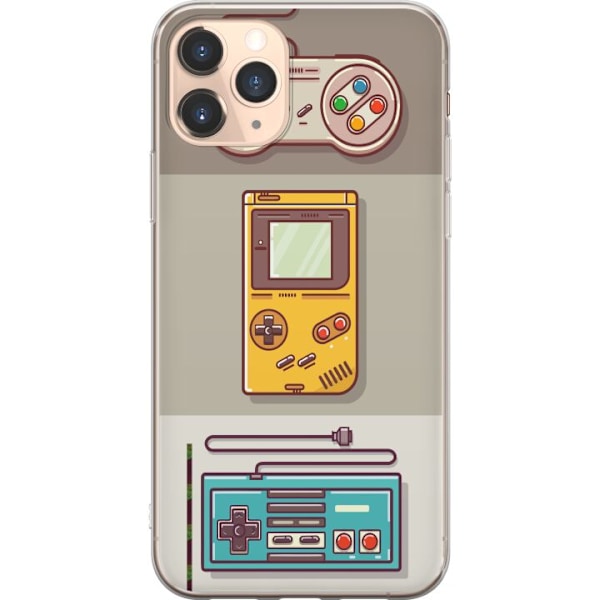 Apple iPhone 11 Pro Genomskinligt Skal Nintendo Retro