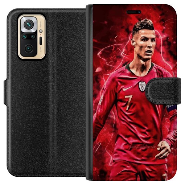 Xiaomi Redmi Note 10 Pro Plånboksfodral Ronaldo Skills – CR7 Design för Äkta Supporters
