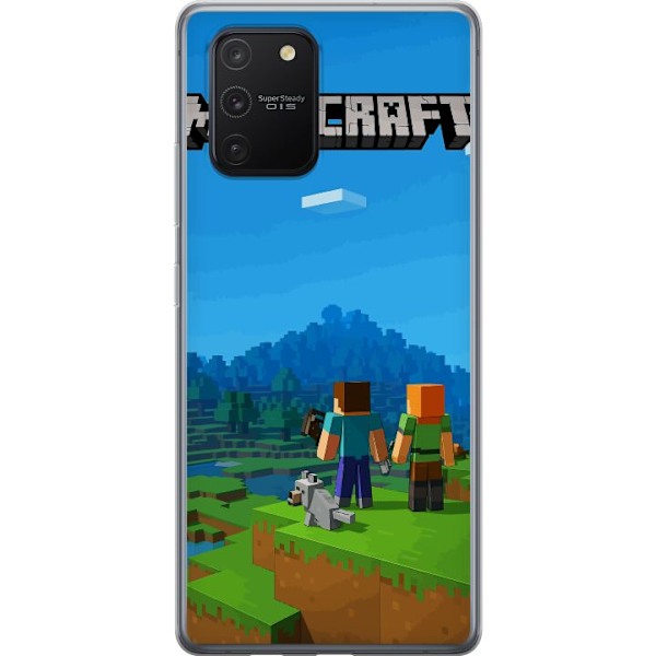 Samsung Galaxy S10 Lite Läpinäkyvä kuori Minecraft Key Art