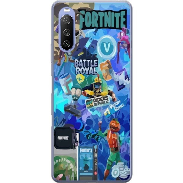 Sony Xperia 10 III Lite Gjennomsiktig deksel Fortnite