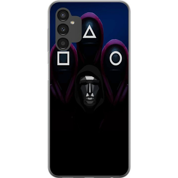 Samsung Galaxy A04s Genomskinligt Skal Squid Game Säsong 3 Nya Ikoner Populär Serie TV Motiv Asiatisk Drama Trend Ikoniskt Grafisk Design