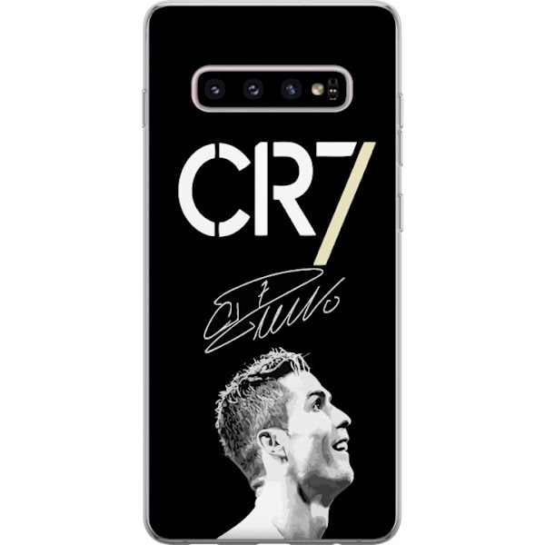 Samsung Galaxy S10+ Gennemsigtig cover CR7 Ronaldo