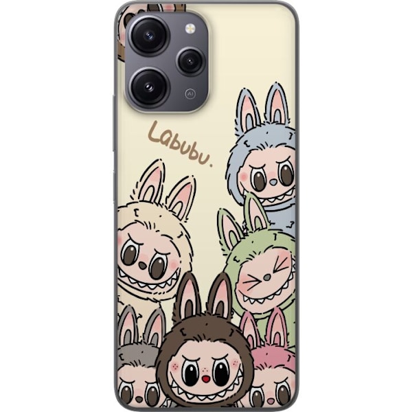 Xiaomi Redmi 12 Gjennomsiktig deksel Labubu Pastel Collection