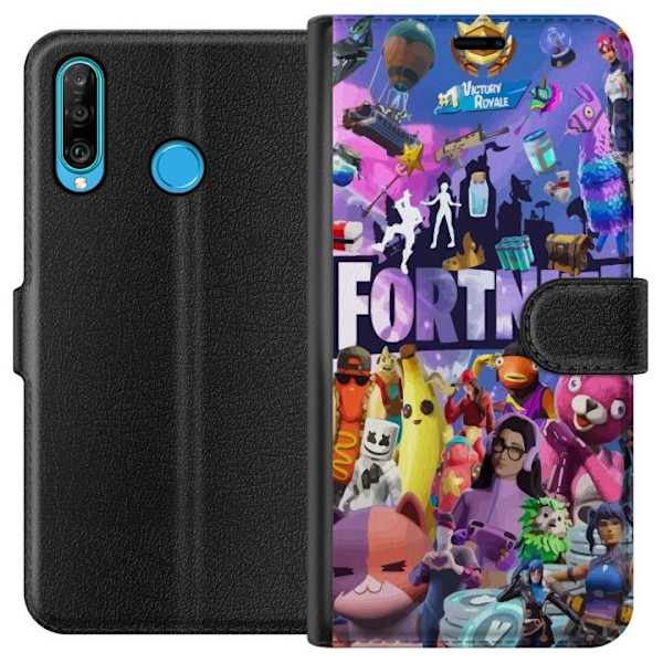 Huawei P30 lite Tegnebogsetui Fortnite