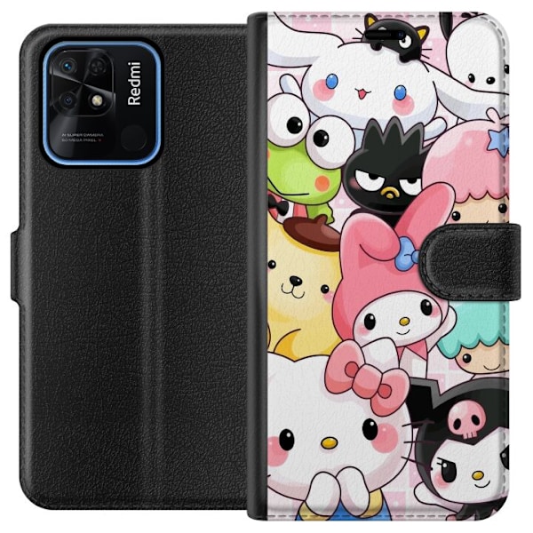 Xiaomi Redmi 10C Plånboksfodral Kawaii Sanrio Crew