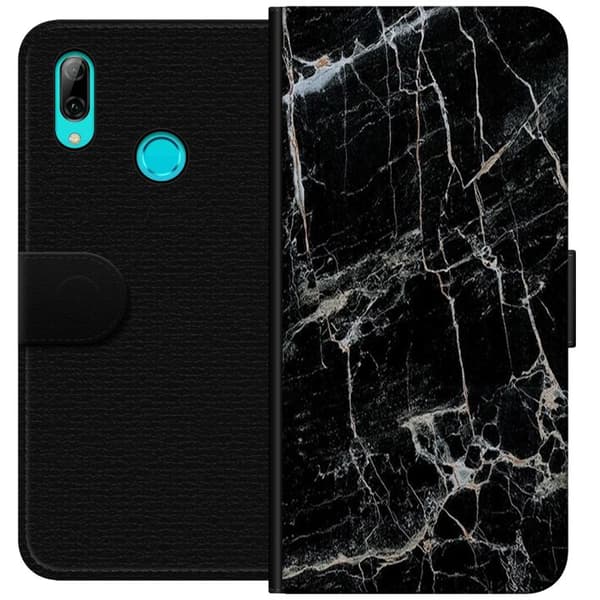 Kompatibel Tegnebogsetui til Huawei P smart 2019 Sort marmor