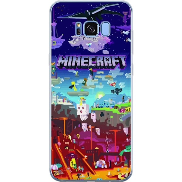 Samsung Galaxy S8 Gjennomsiktig deksel Minecraft