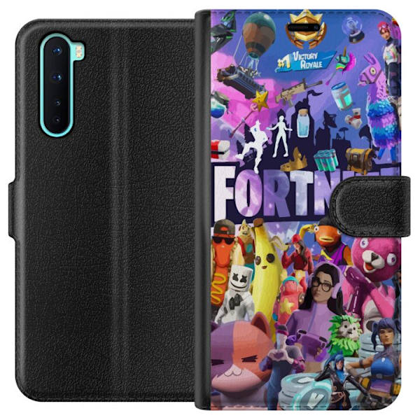 OnePlus Nord Plånboksfodral Fortnite Karaktärer Spelmotiv Ikoner Gaming Design Populär Battle Royale Barn Spelkaraktärer Motiv