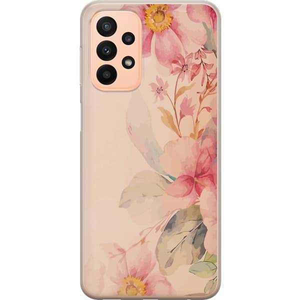 Kompatibelt Mobildeksel til Samsung Galaxy A23 Fargerike Blomster