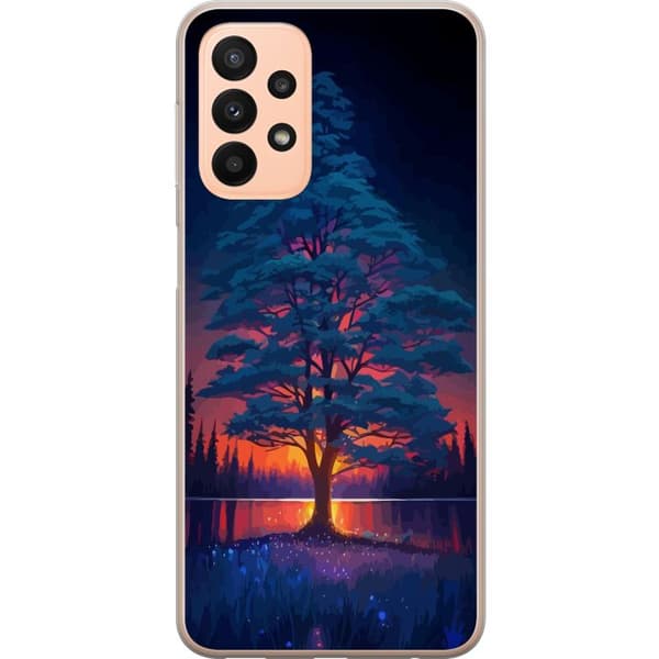 Kompatibelt Mobilskal till Samsung Galaxy A23 Solnedgång