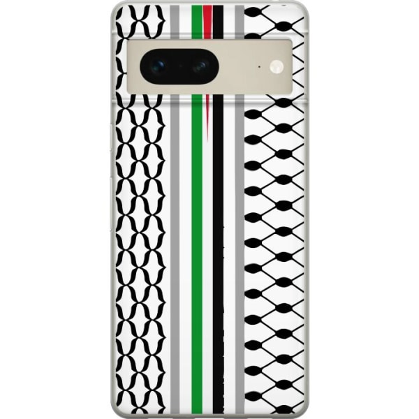 Google Pixel 7 Genomskinligt Skal Keffiyeh, Palestina