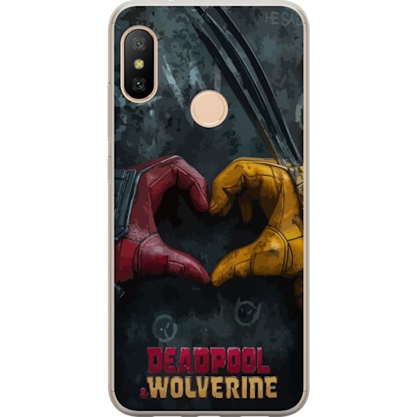 Xiaomi Redmi 6 Pro Gjennomsiktig deksel Wolverine Deadpool