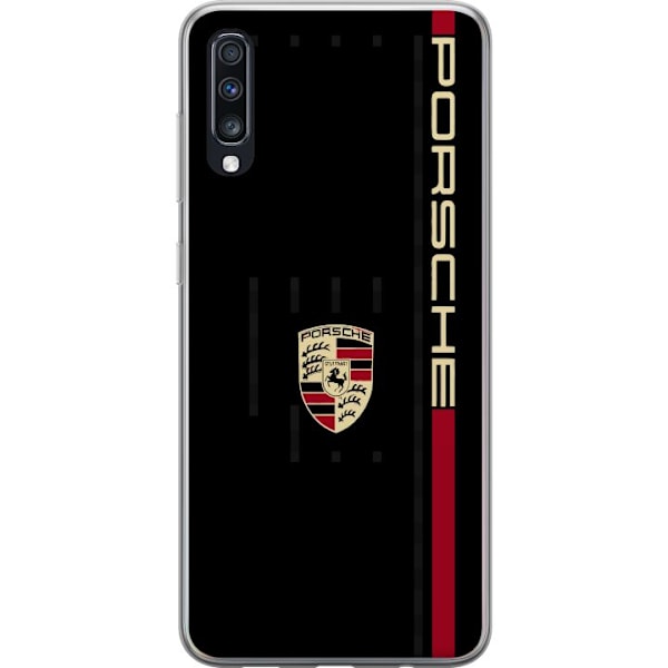 Samsung Galaxy A70 Läpinäkyvä kuori Porsche