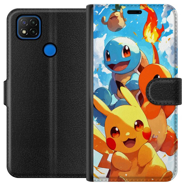 Xiaomi Redmi 9C Lompakkokotelo Pocket Creatures - innoittanut