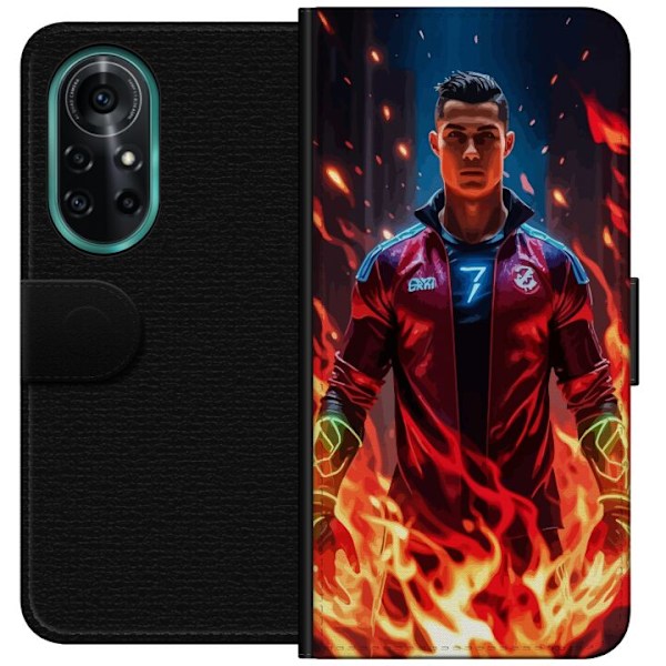 Huawei nova 8 Pro Tegnebogsetui Ronaldo Inferno - fodboldhelt i flammer