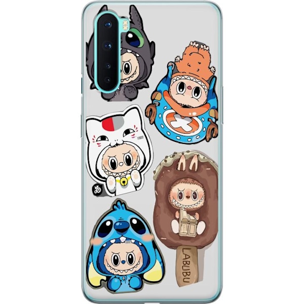 OnePlus Nord Läpinäkyvä kuori Labubu hahmokokoelma - Pop Ma