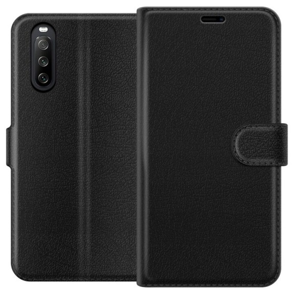 Sony Xperia 10 III Sort Etui PU