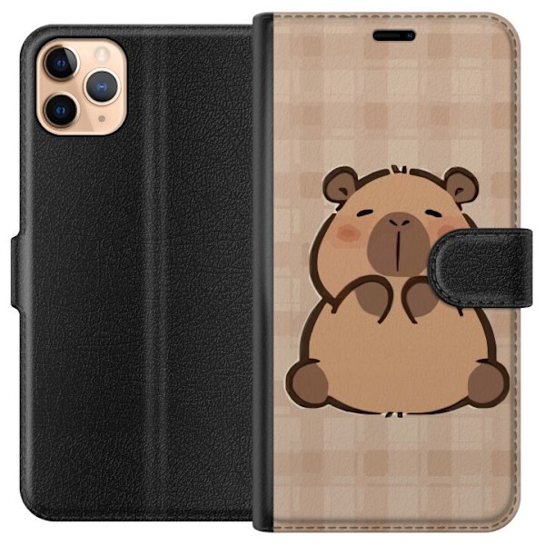 Apple iPhone 11 Pro Max Plånboksfodral Mobilskal kawaii capybara flera figurer japansk stil